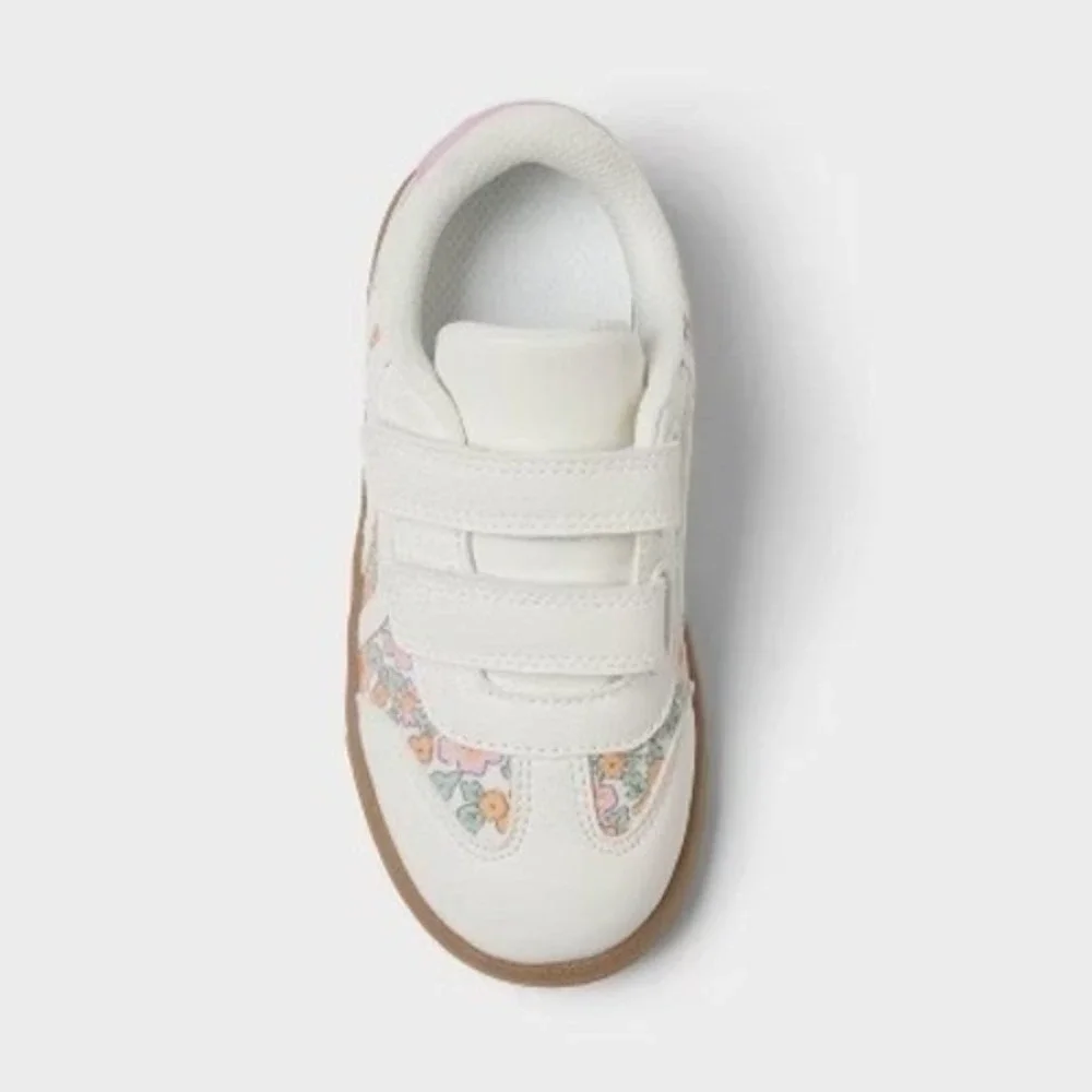 Toddler Girl Dakota Floral Sneakers by Cat & Jack White Size 9 New With Tags